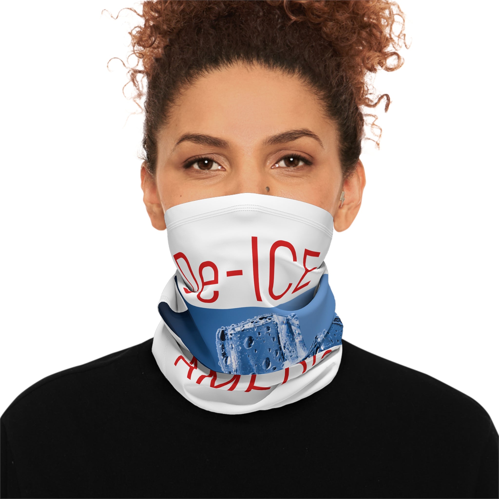 Winter Neck Gaiter With Drawstring